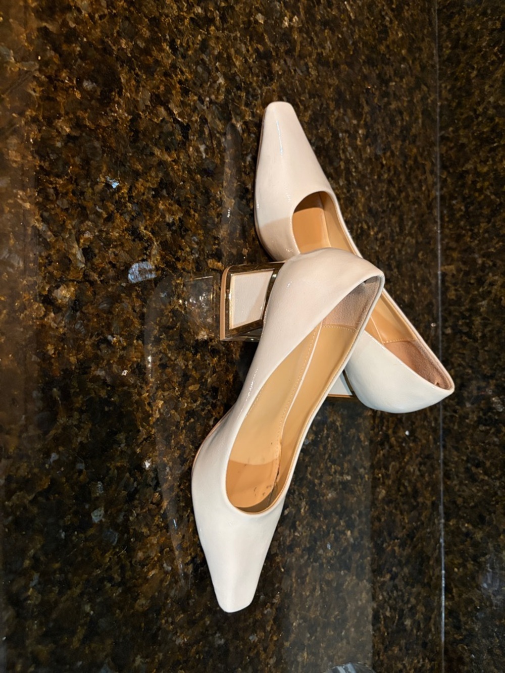 Elegant Women's Ivory Block Heel Pumps
From Saks